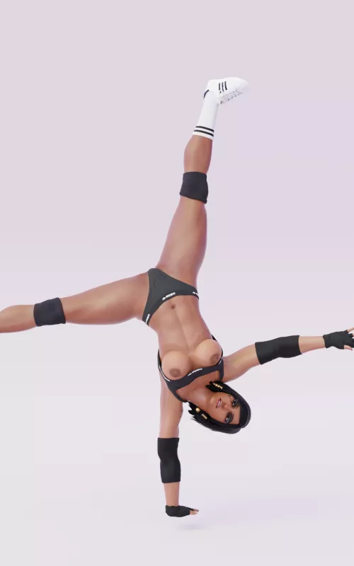 Pharah working out (rendered by me, please give some feedback)