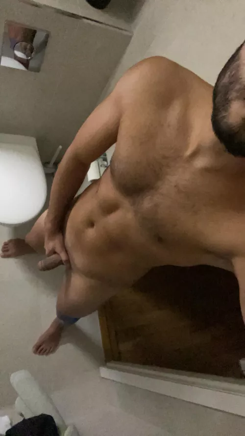 Shower time before work. [32]