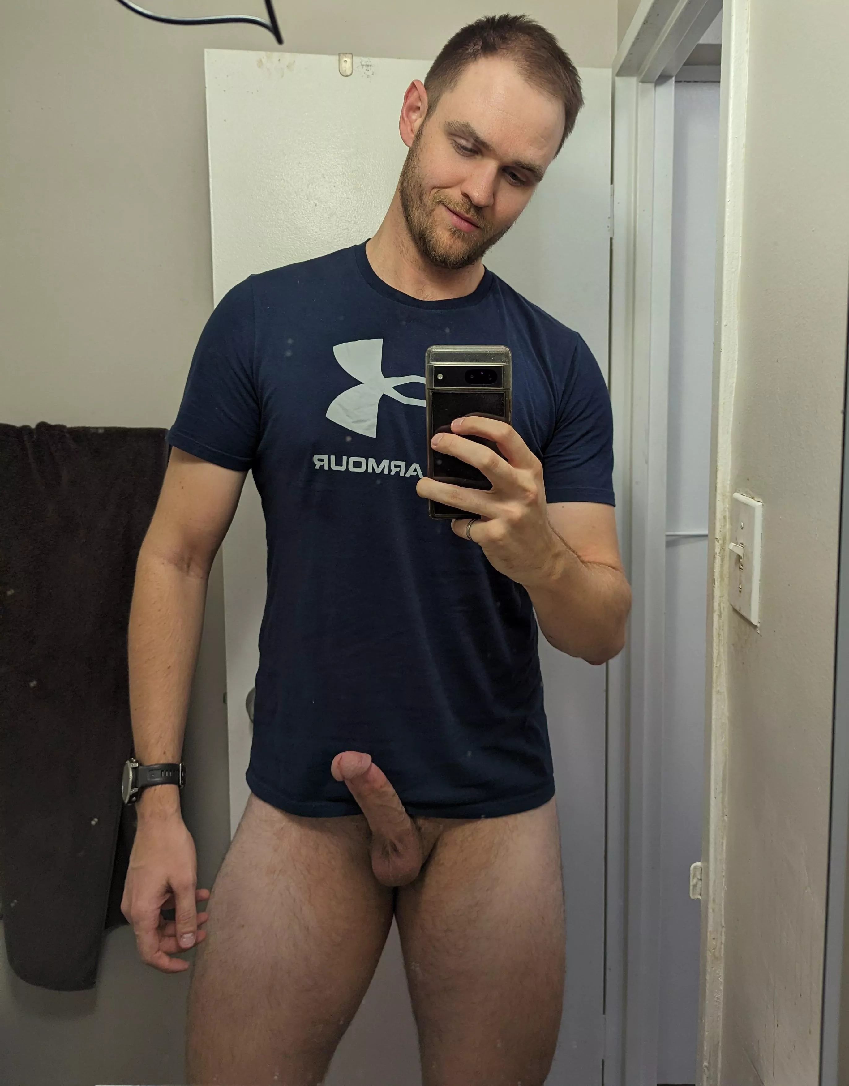 Showing off the new haircut... Nothing else