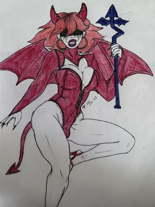 Succubis, am I right? (Art by me @findmyfamiliar)