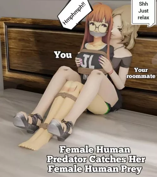 When a predator finally catches her prey