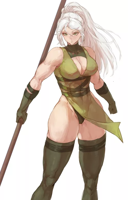 White-haired warrior