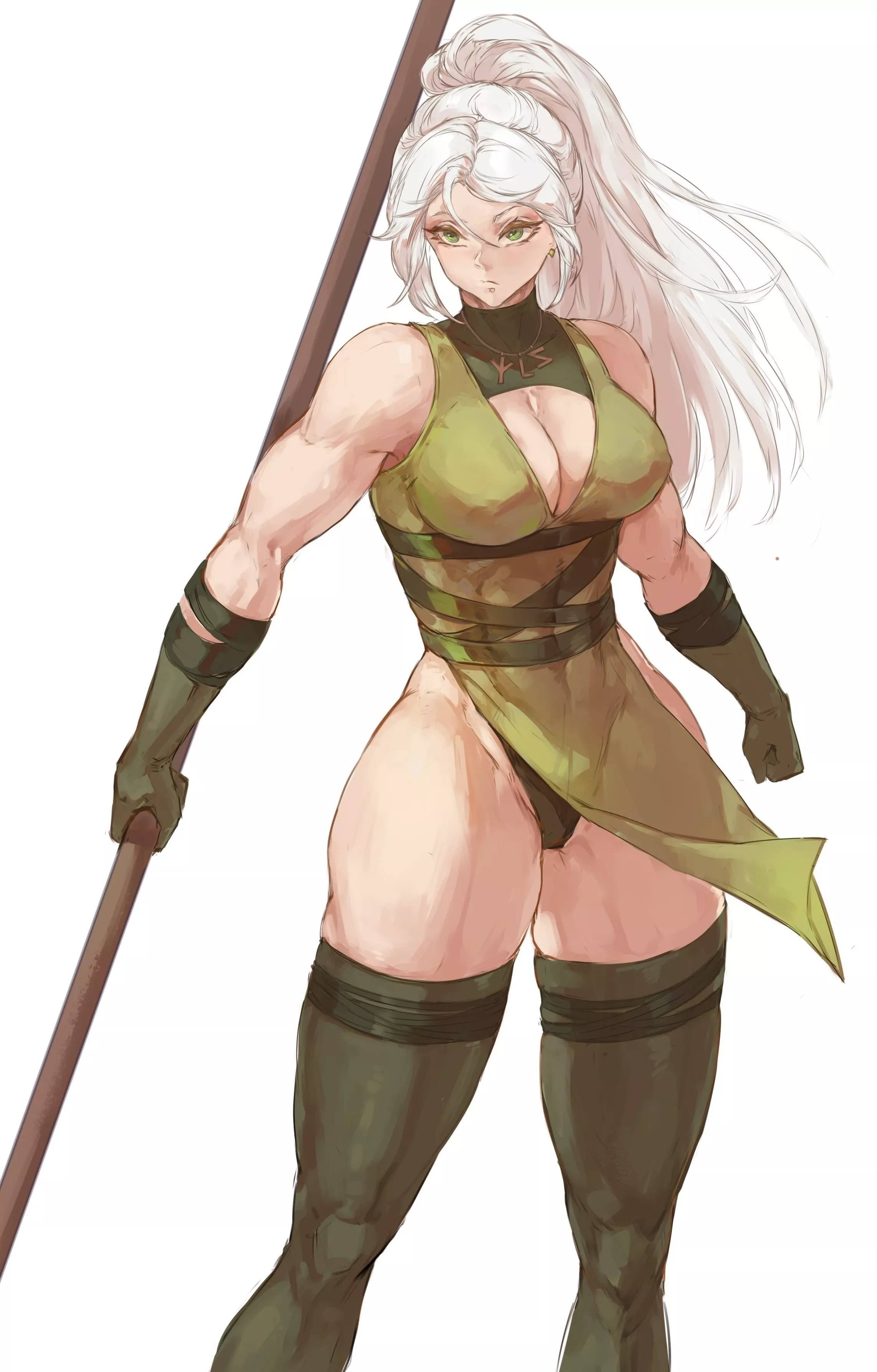 White-haired warrior