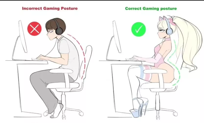 A sissy should always care about the right posture 🩷😇