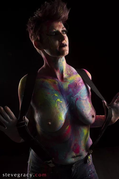 Brandi in body paint
