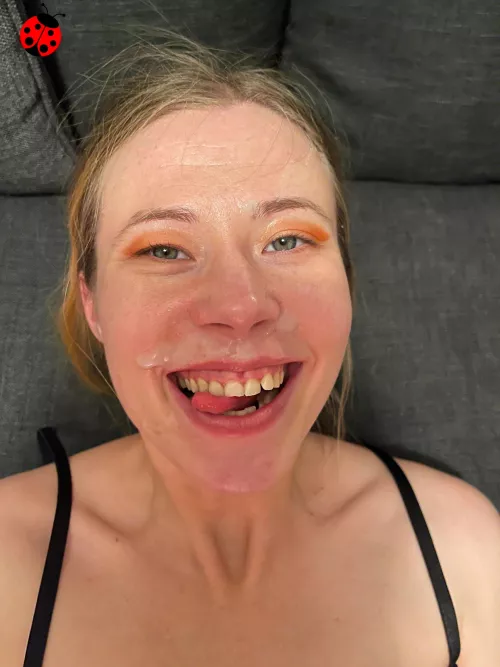 Can I have more cum on my face please?