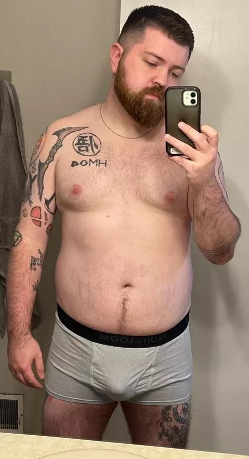 Chubby, tattoos, dad