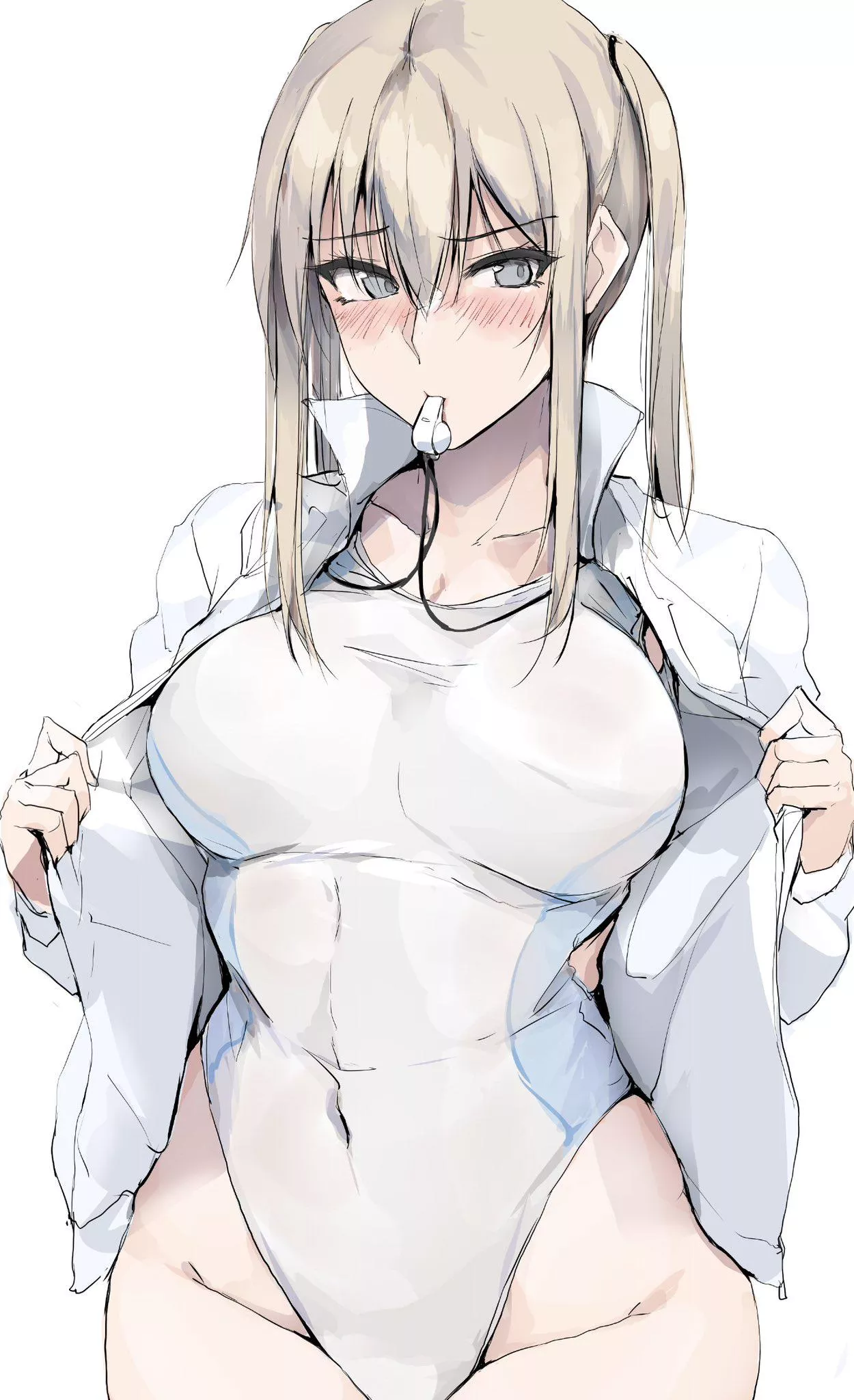 Graf Zeppelin in a competition swimsuit (Zekkyon) [KanColle]