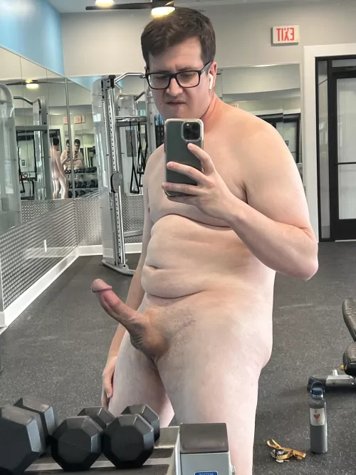 Hope I don't get caught playing with my teen cock at the gym