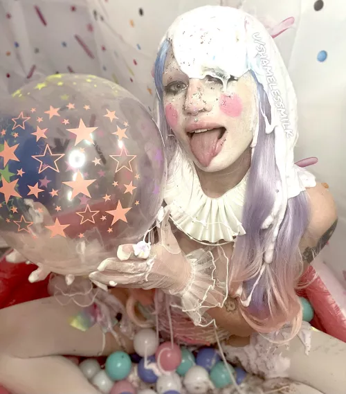 I look so cute covered in slime