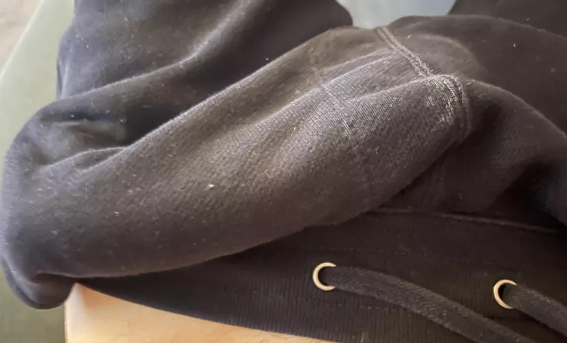 I think my sweat pants can hide the outline. Almost…