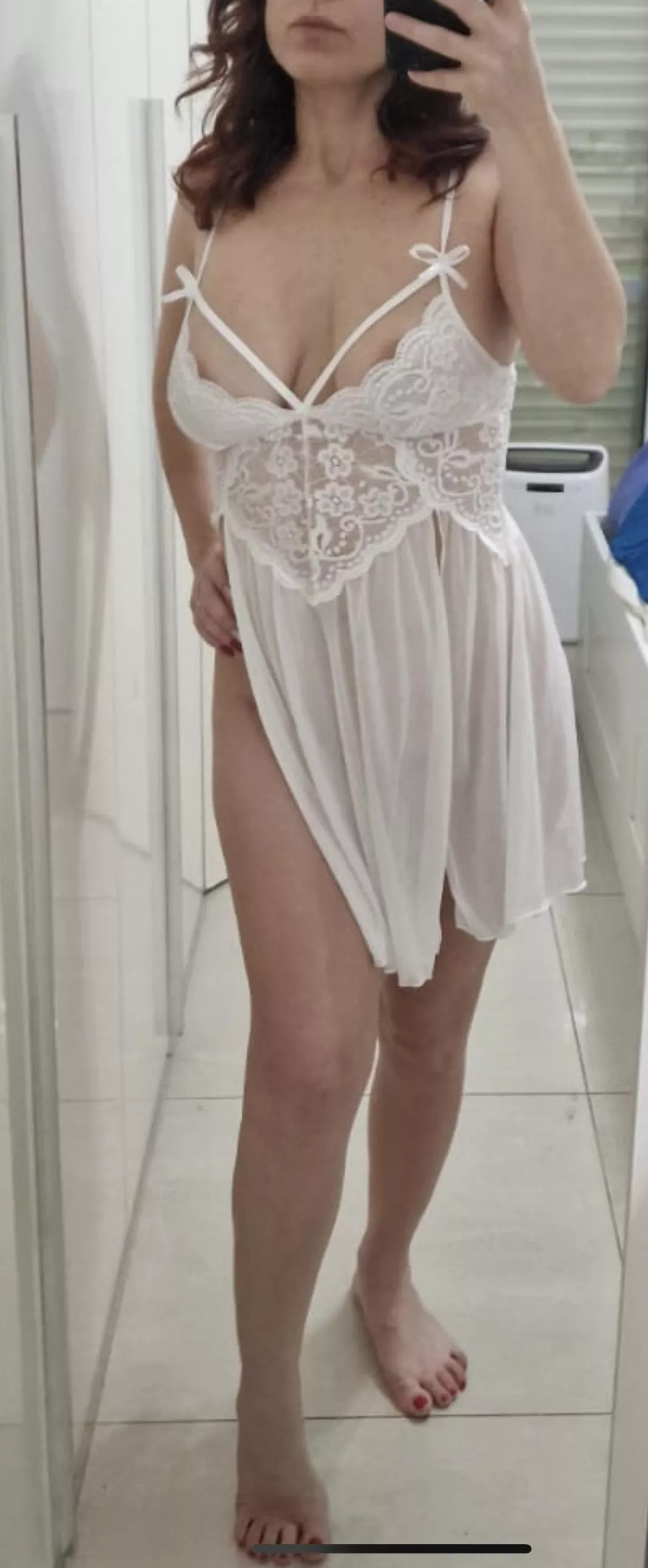 In my new sexy lingerie ready for a stranger