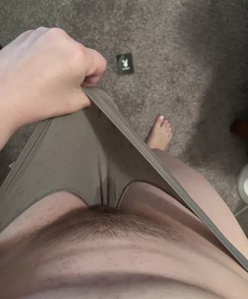 Oops did I make a little mess in my panties?