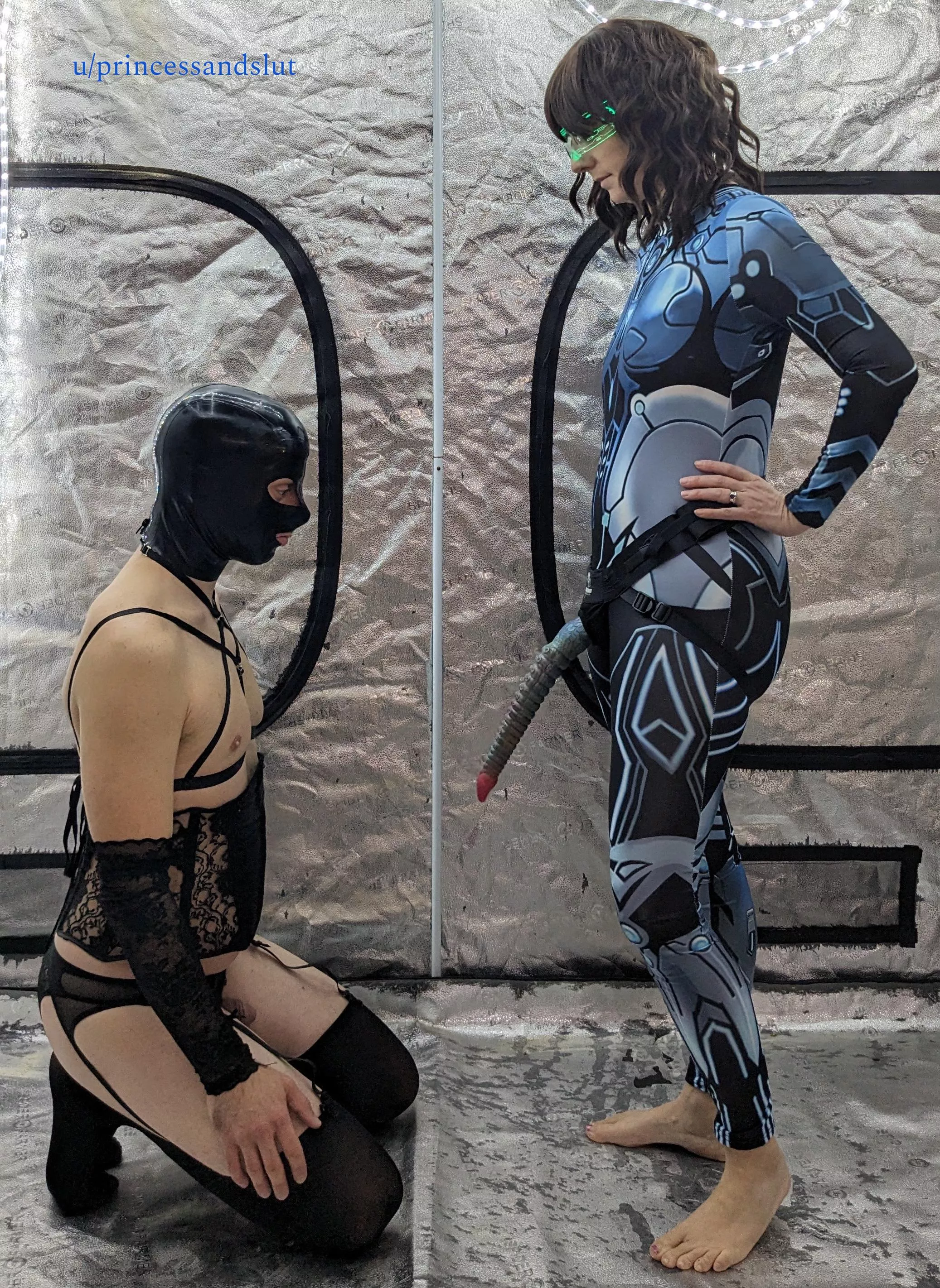 Resistance is futile. We will feminize and enslave all human males. You will kneel and serve our superior cocks [domme]