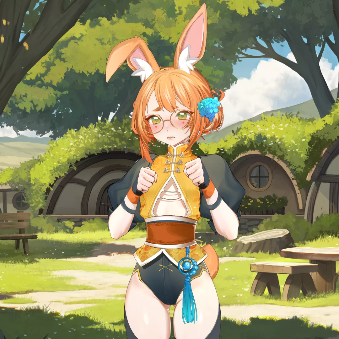 The cute bunny has such cute thighs (AURA)