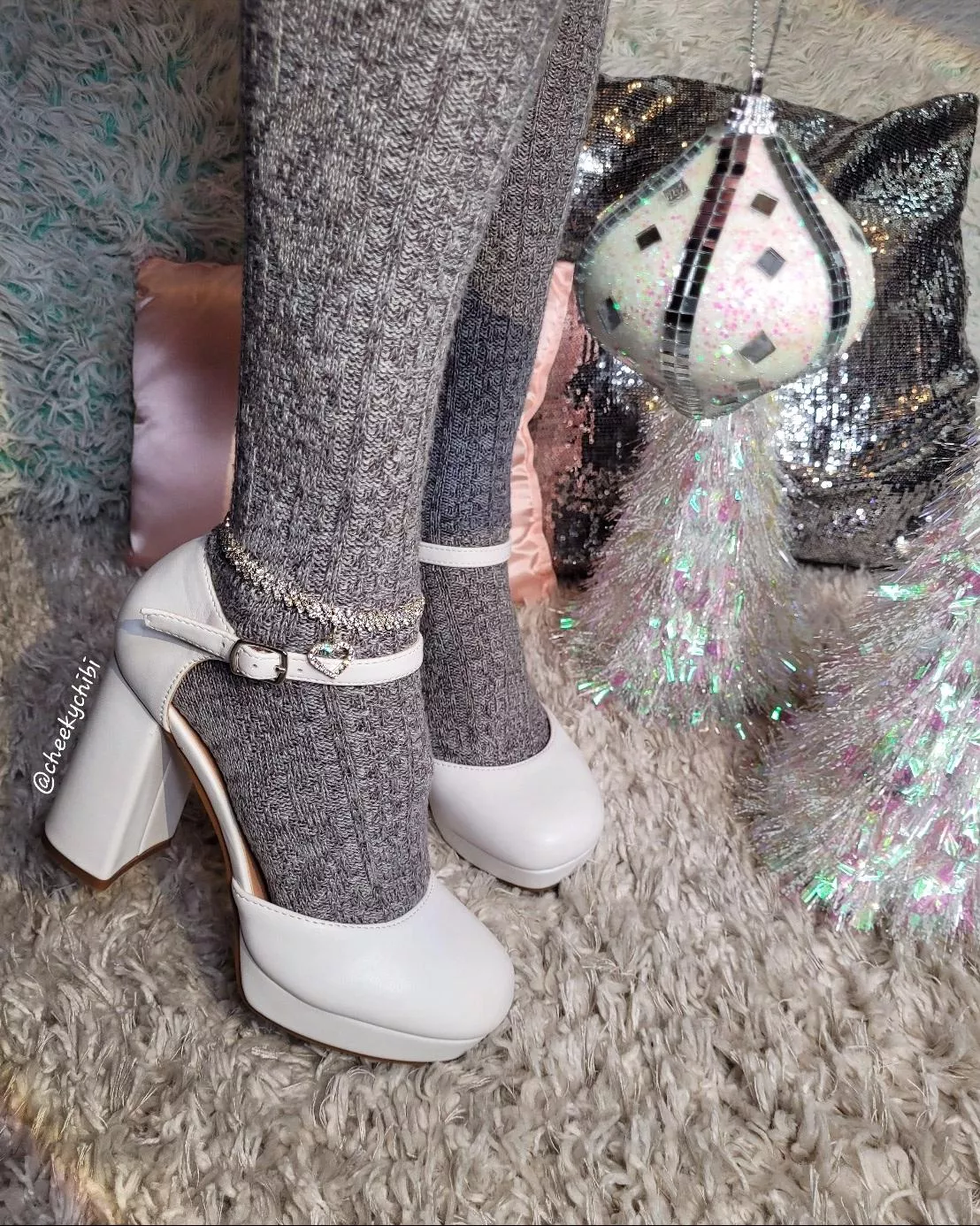 Thigh highs and heels