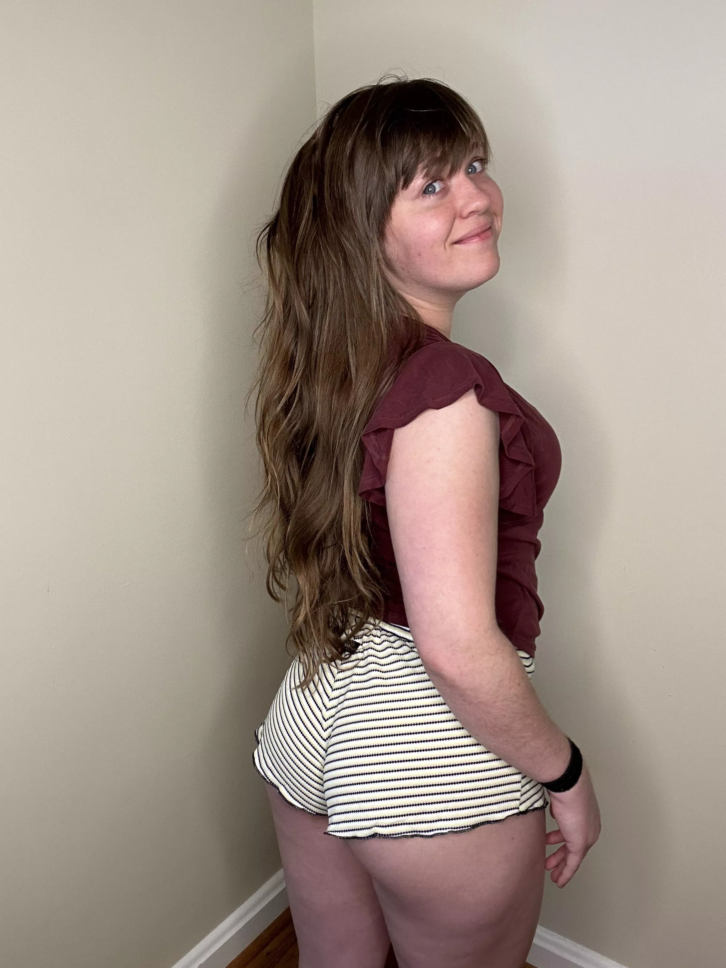 Was doing a hair flip [f]