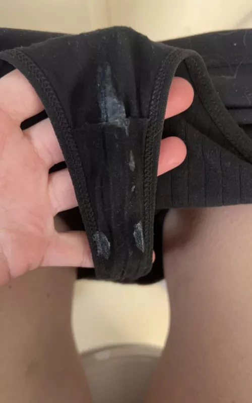 Wet and creamy work panties some hot guy came in tonight