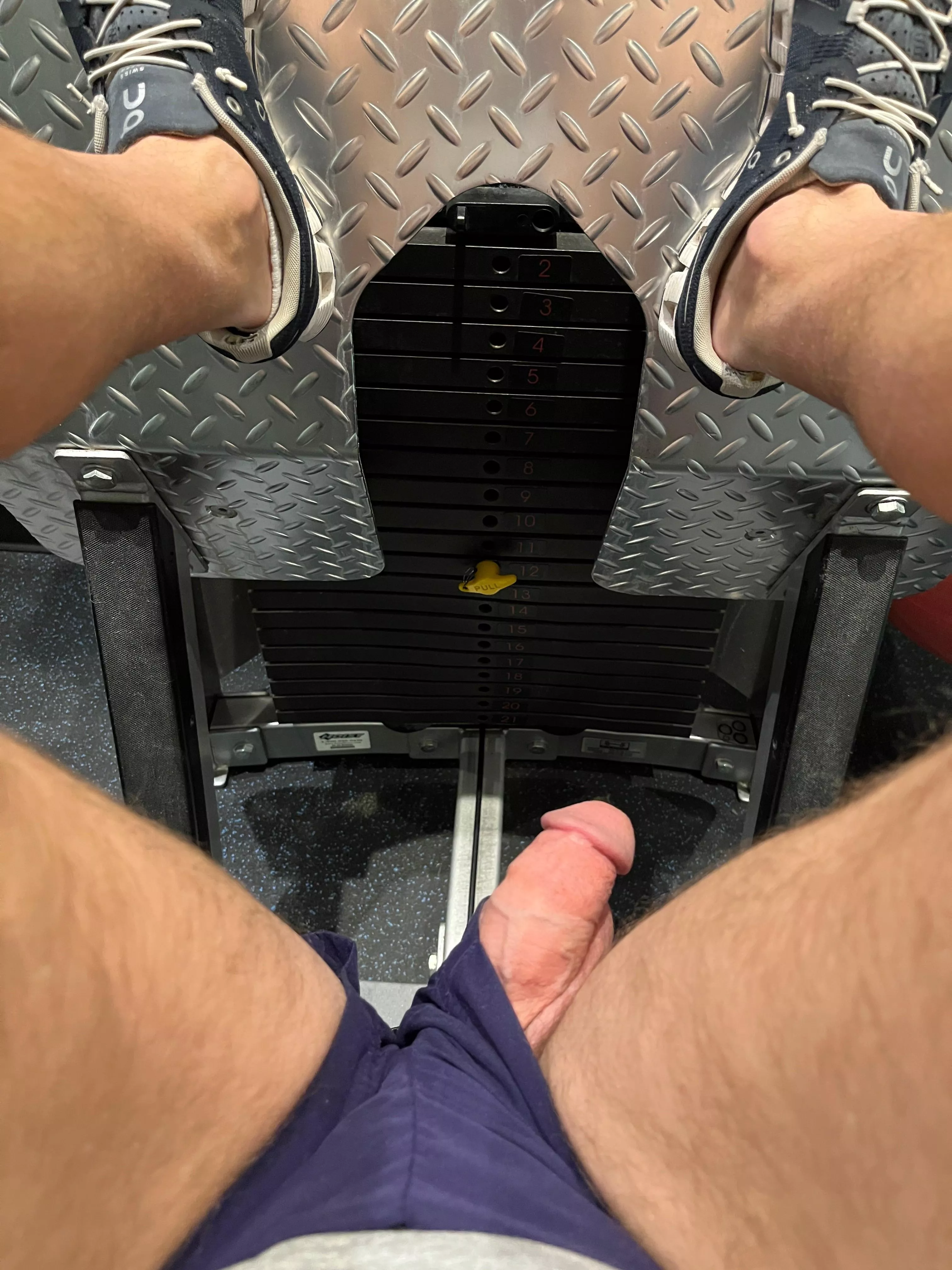 Who likes to wear short shorts at the gym?