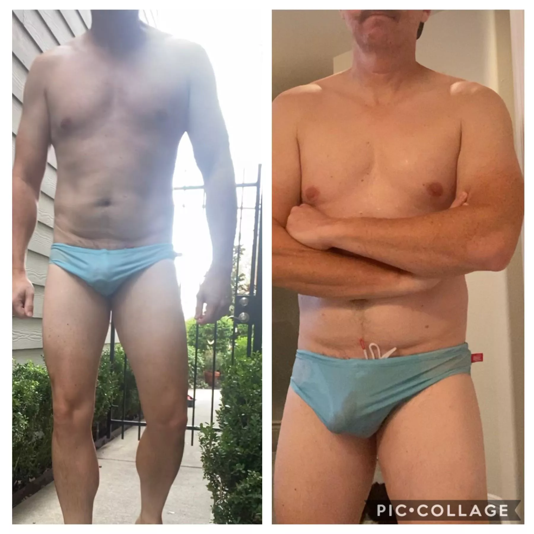 Wore my favorite swimsuit to bathe the dog