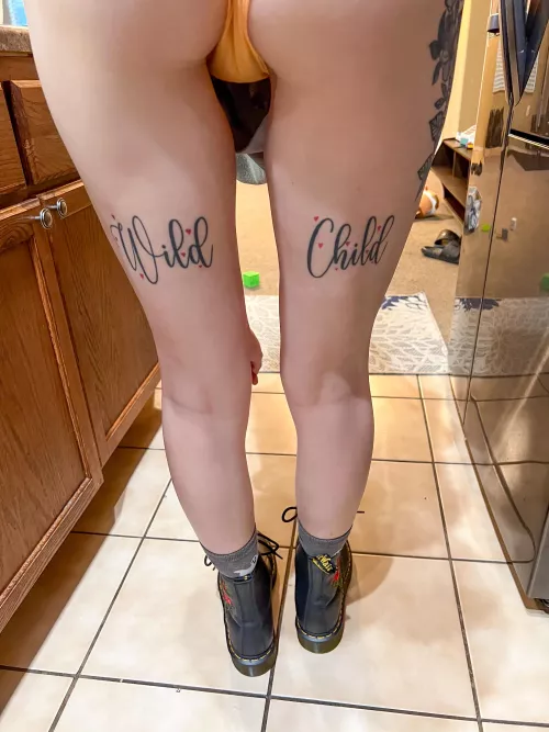 You might be wondering why I'm wearing boots but no pants...