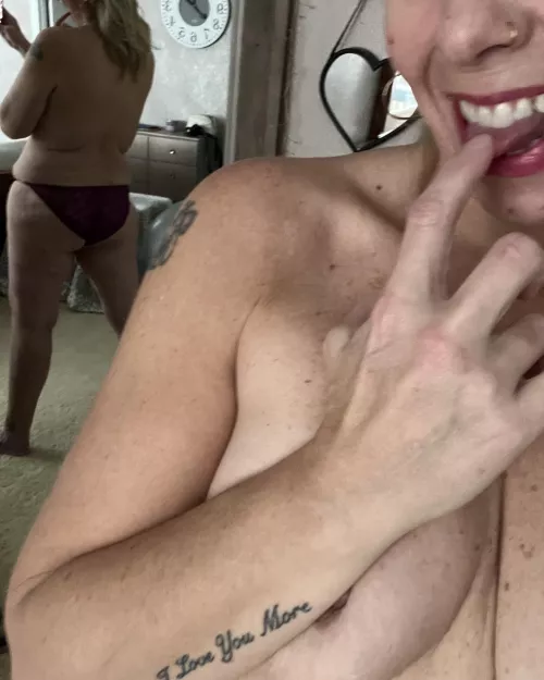 A naughty older horny wife