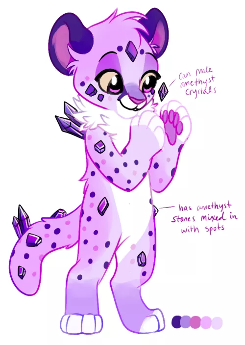 Amethyst Cheetah - Adoptable (Art & Design by Me!)
