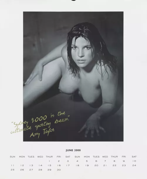 Amy Taylor - Australian Soccer Player - Matildas Olympic Calendar' 2000