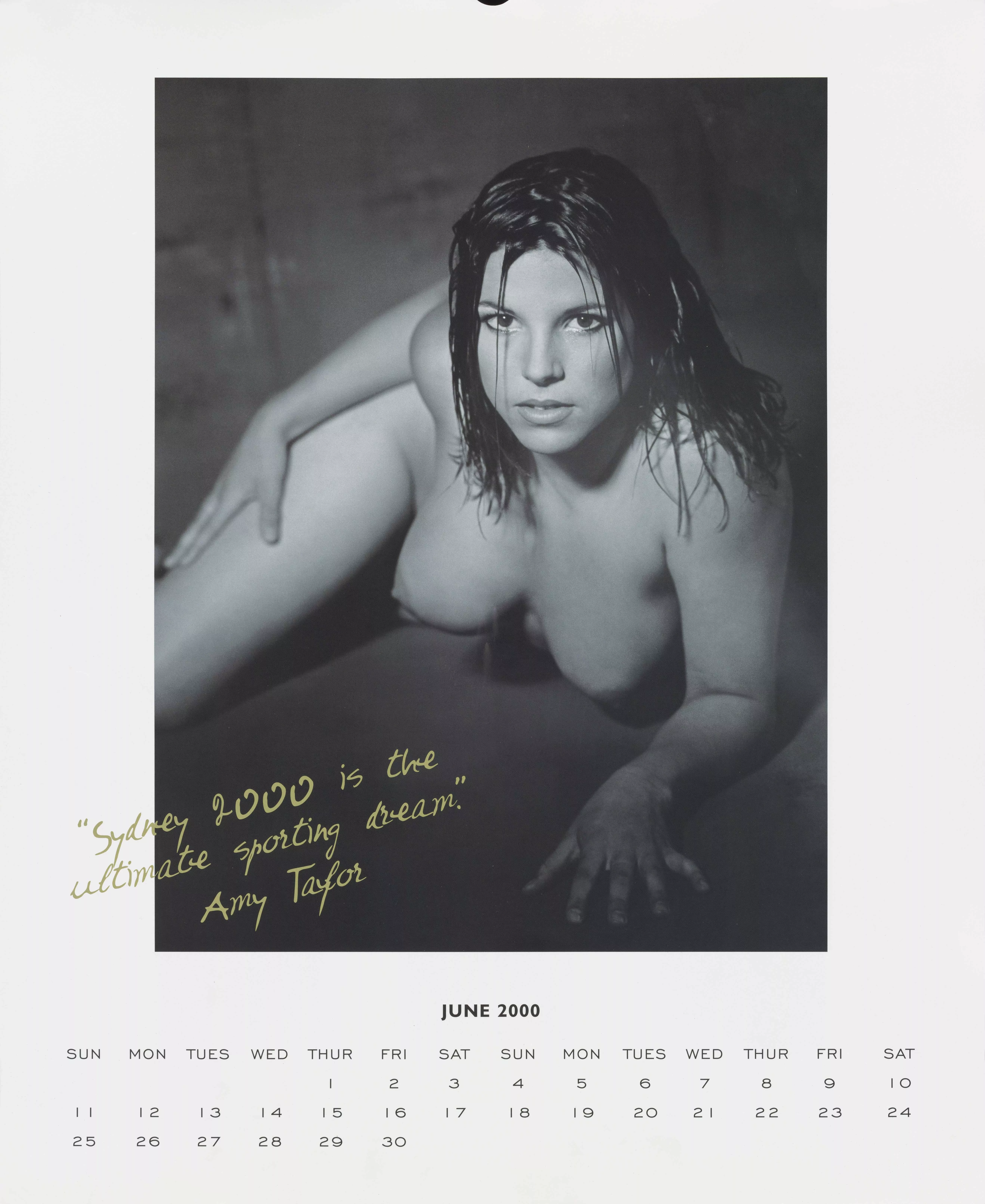Amy Taylor - Australian Soccer Player - Matildas Olympic Calendar' 2000