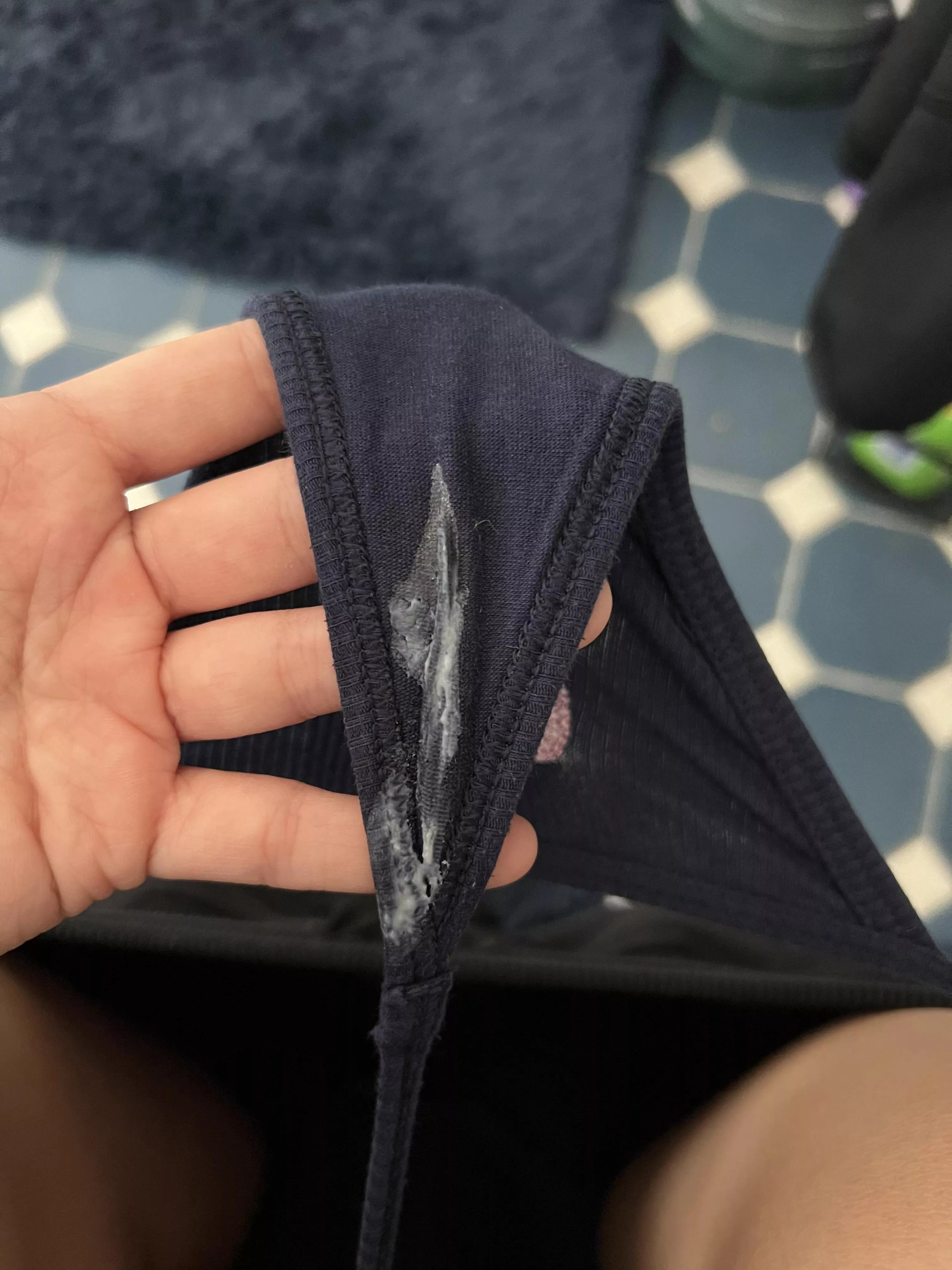 cummed g-string anyone? 🥰