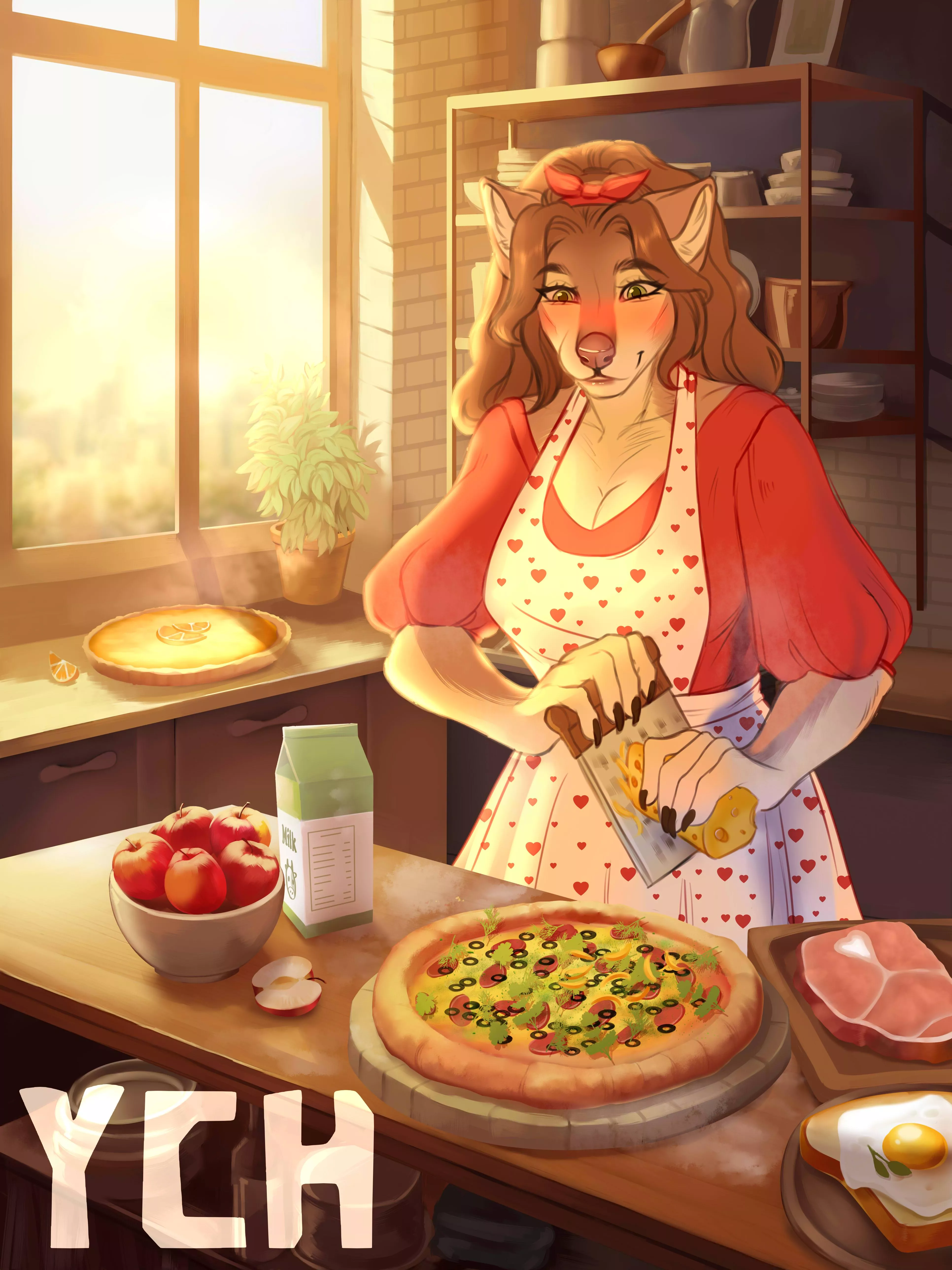 dinner time ych (Art by me)