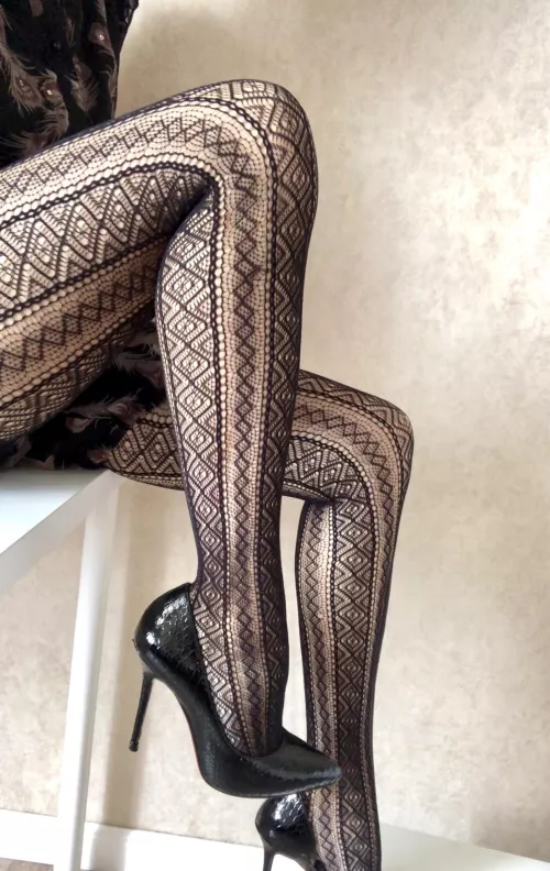 Feeling so sexy in my fishnets