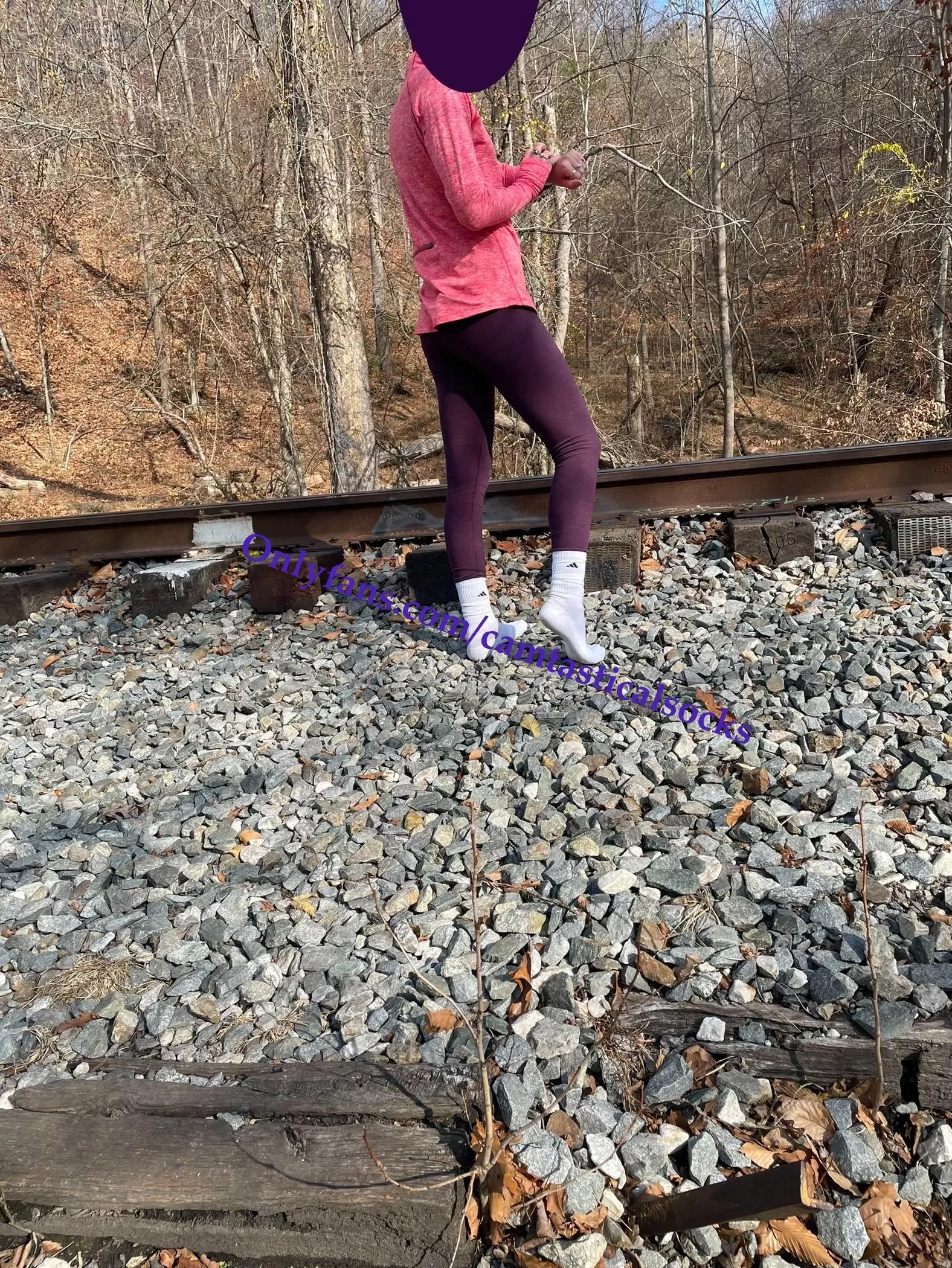 Hiking by the tracks ;)