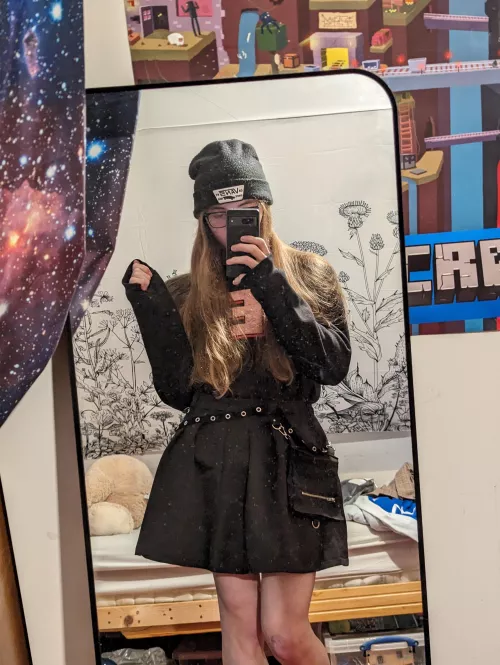 Is this goth enough or should I wear fishnets too