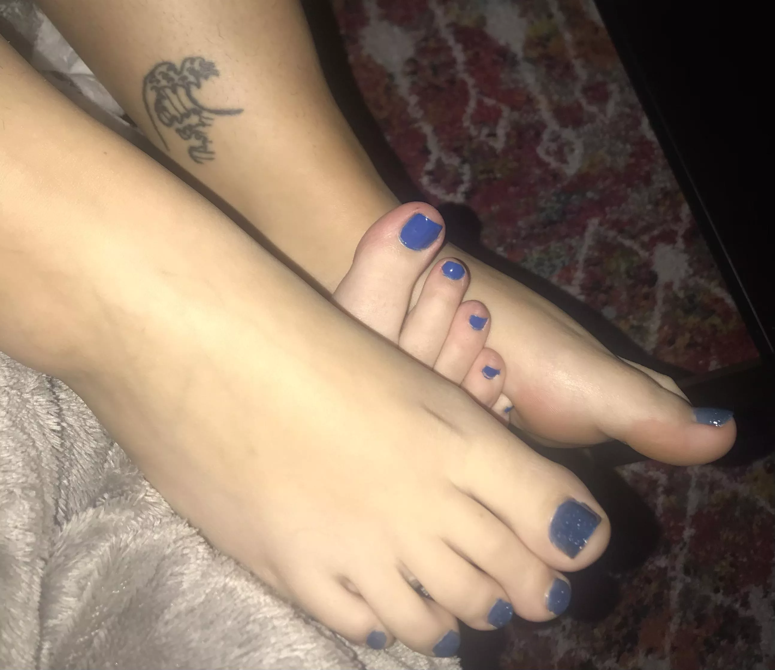 Me and my girlfriends yummy feet. What do you think?