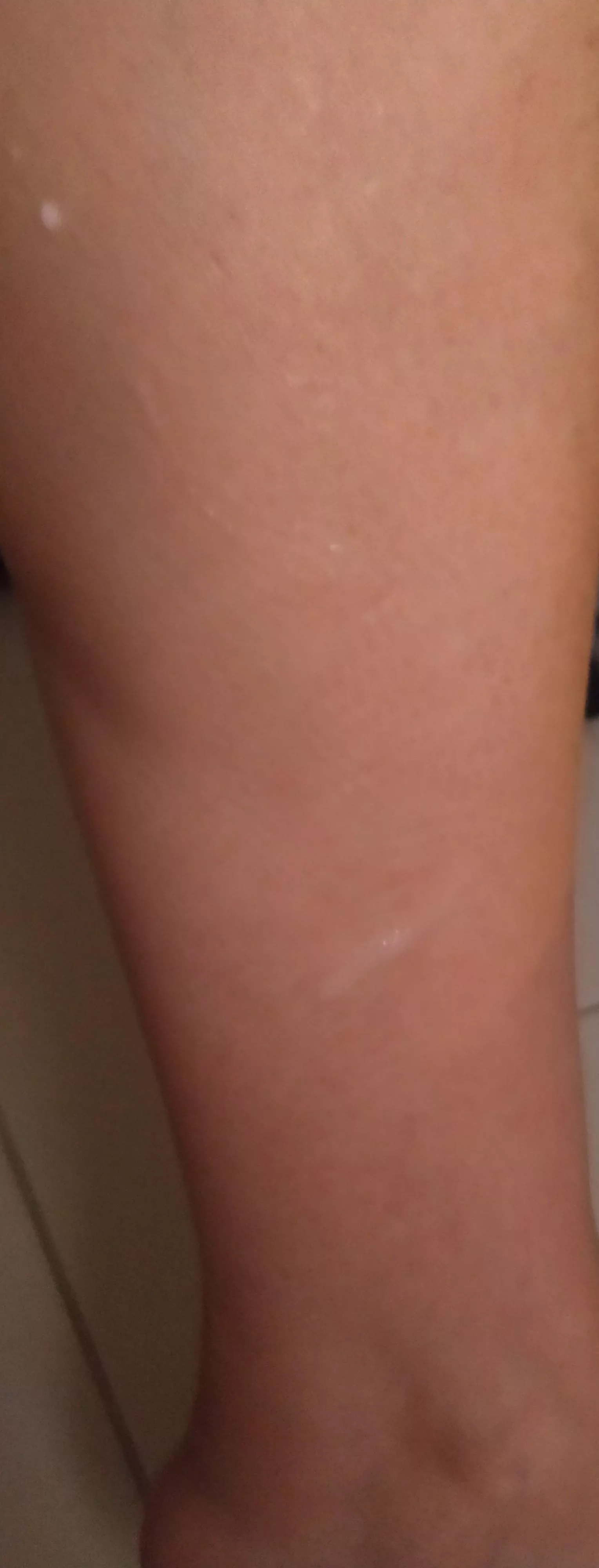 My cum running down to her angle.