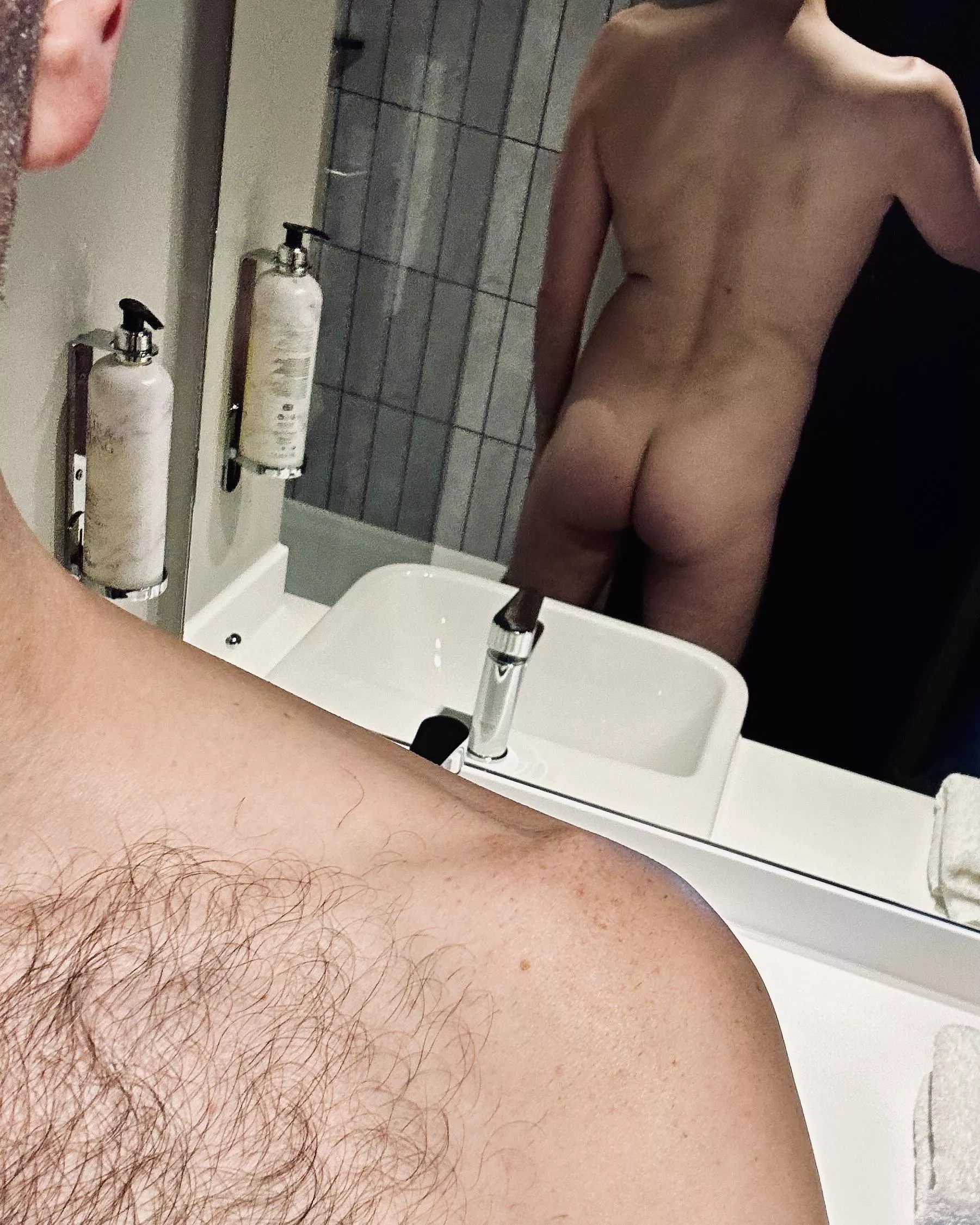 My front and legs are insanely hairy, but my back and butt are smooth. Genetics are weird...