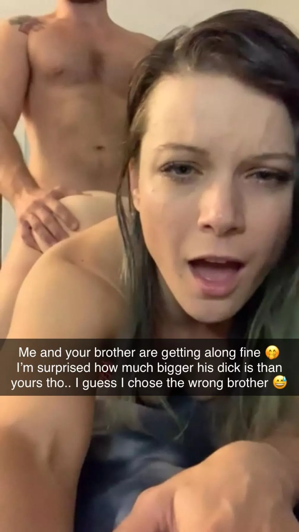She loves your brother’s thick cock