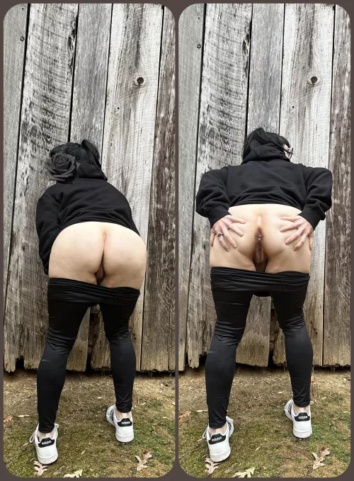 Waiting behind the shed for you!