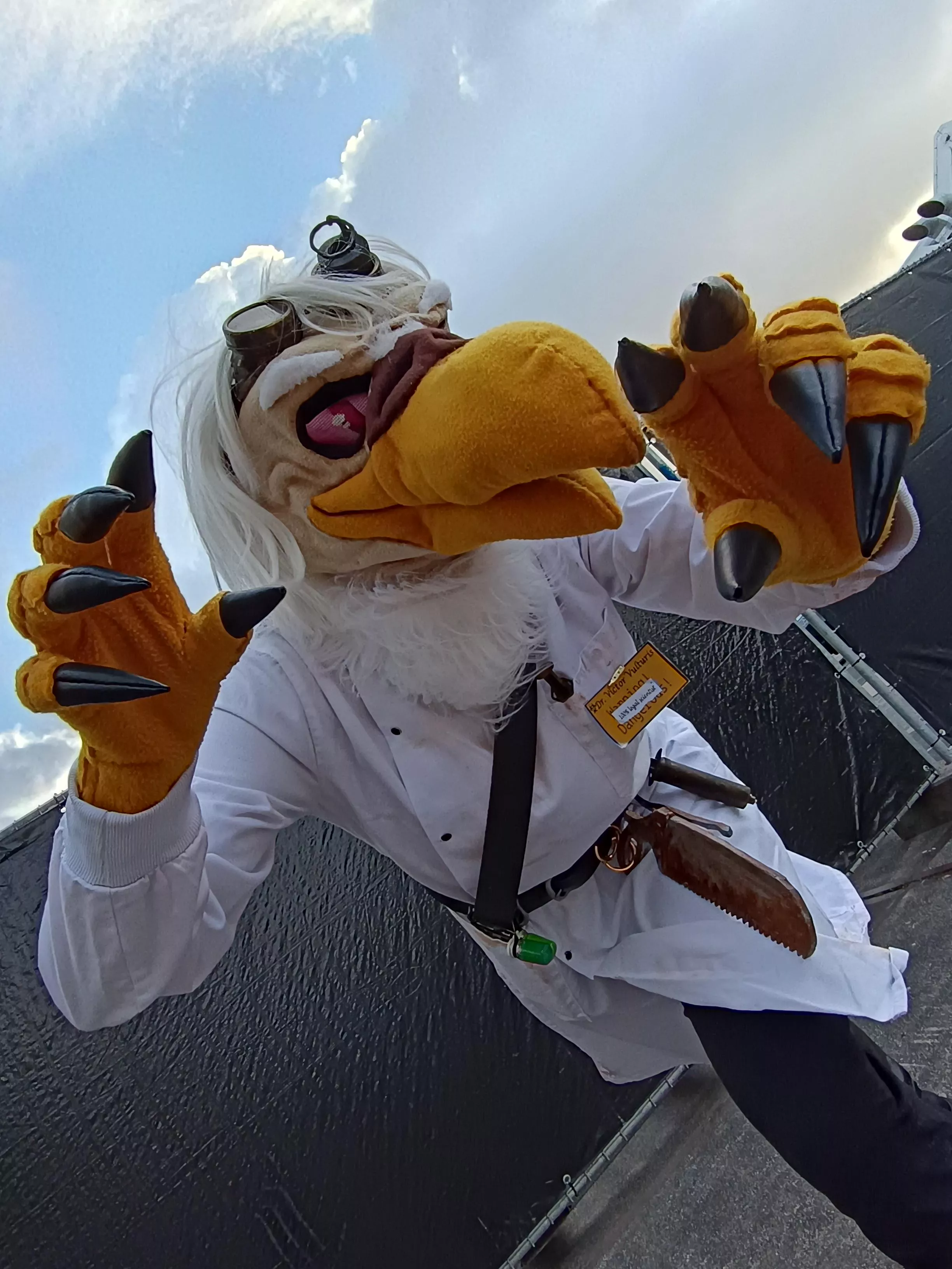 Went to a con in my fursuit, had so much fun as this crazy bird! [suit made by me]