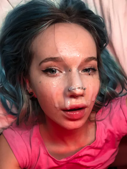 Another shot of cum on my face.