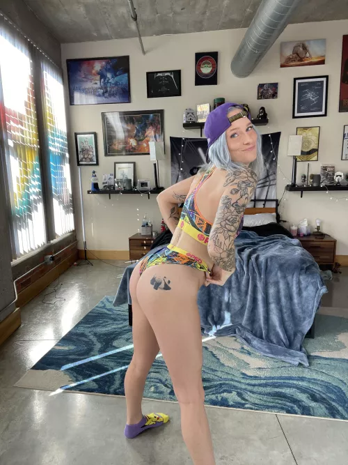 Can you guess what’s behind the smirk?