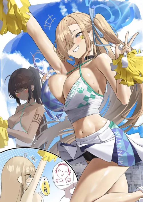 Cheerleader Asuna and Karin [Blue Archive]