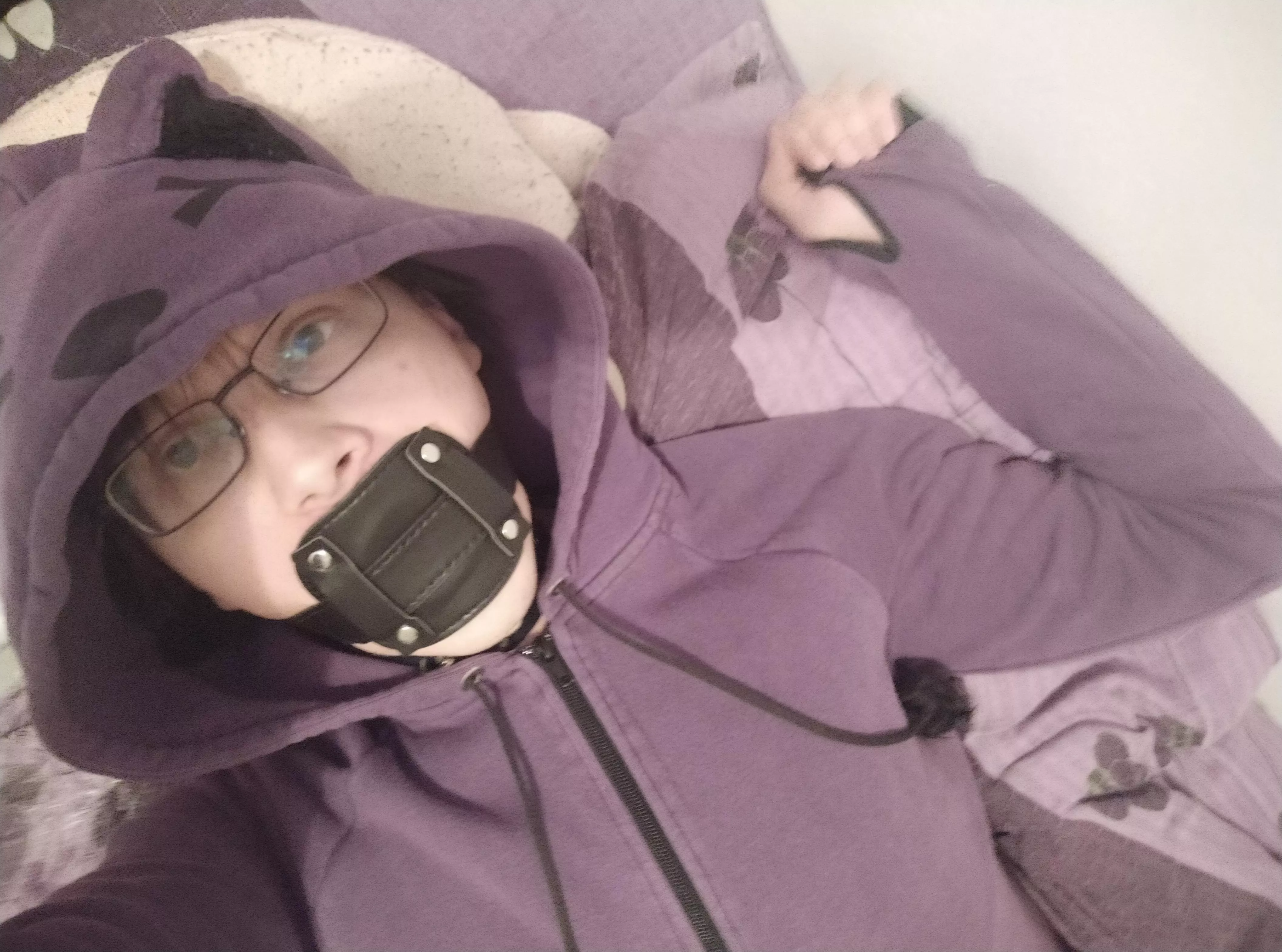 Collared and gagged... Please be gentle?