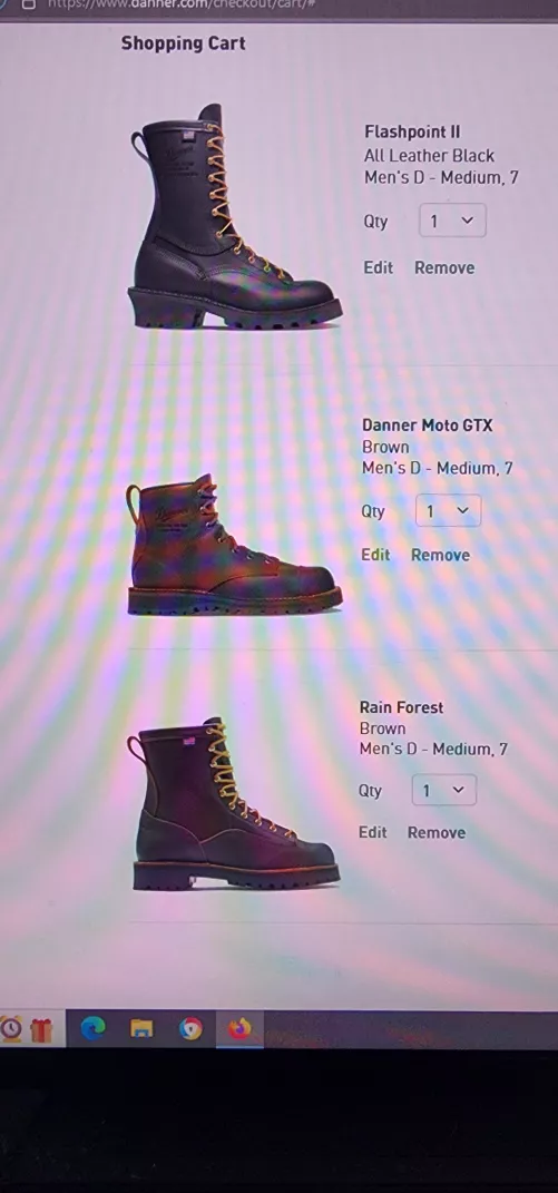 Dual sport motorcycle boots.