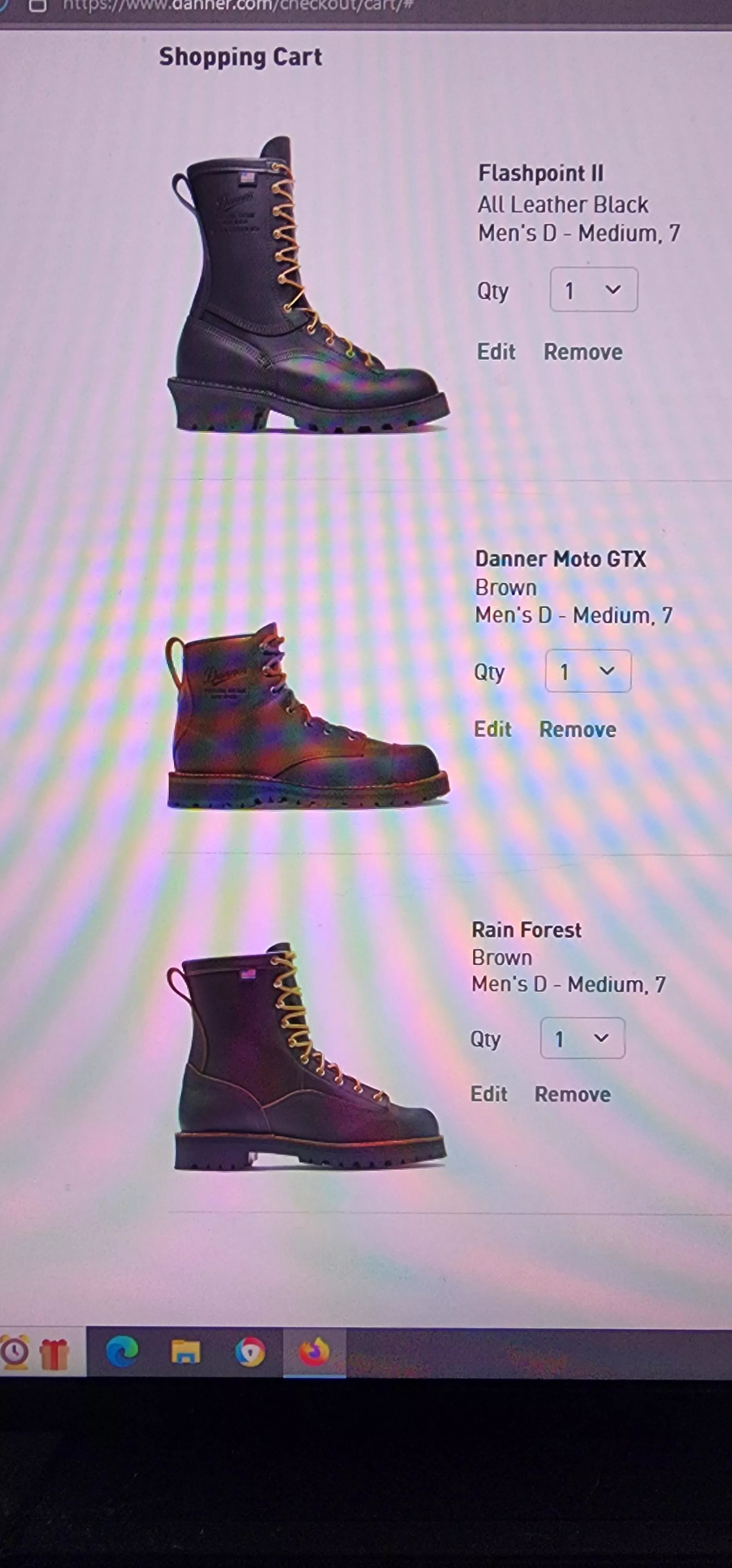 Dual sport motorcycle boots.