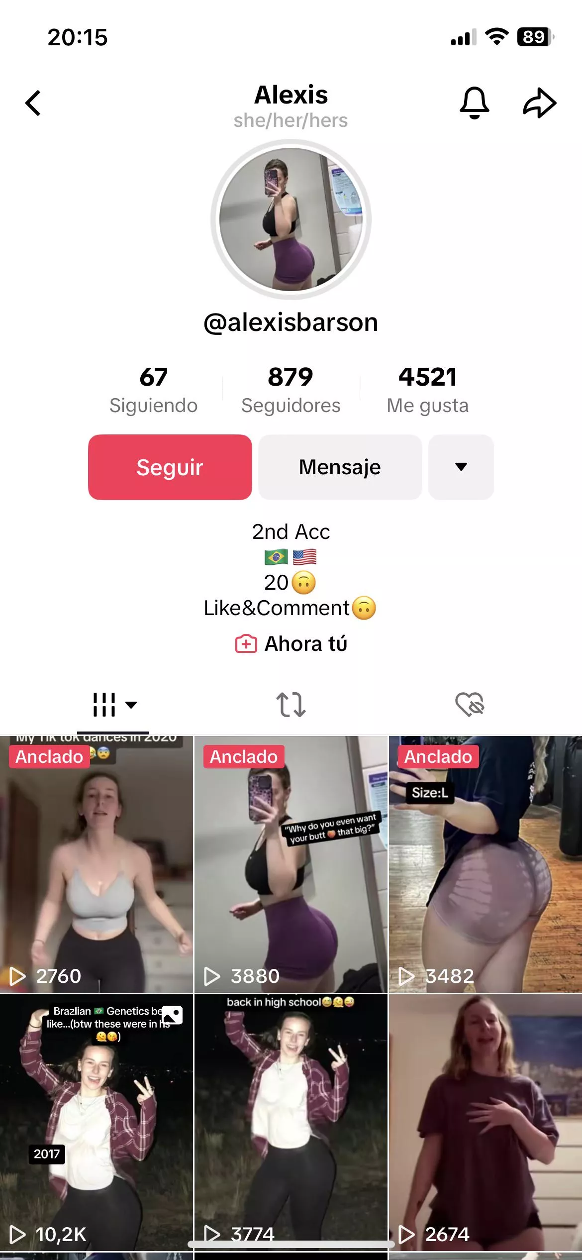 Find this girl real account please