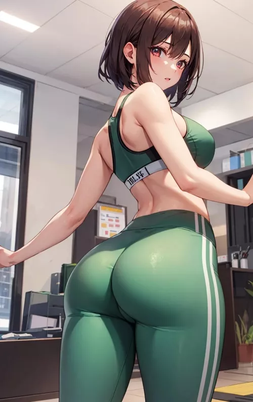 Green Yoga Pants