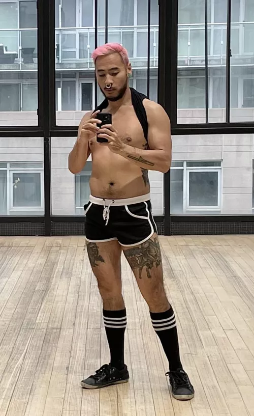 Had to wear a gay jock outfit for a photoshoot this week