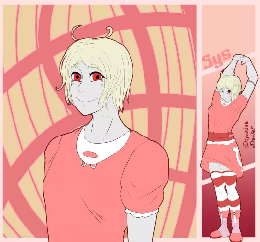 I drew another one of my robot gals, SYS